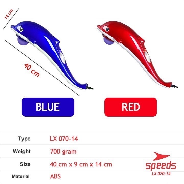 Alat Pijat Elektrik Terapi Infrared Dolphin Massager Dolpin