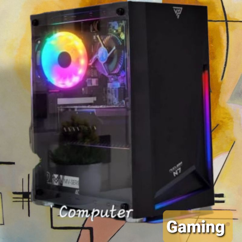 PC gaming core i7 ram 16gb ssd 120 gb bonus keymouse gaming usb wifi