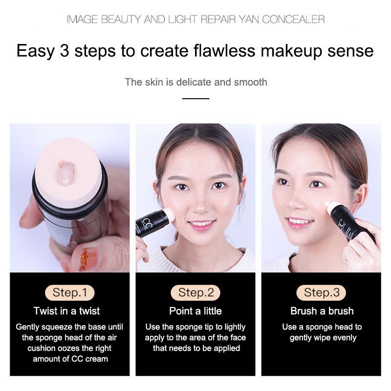 【COD】Concealer Stick Waterproof Tahan Lama Lighten Skin Foundation Full Cover Matte Natural Waterproof Foundation Makeup Korea-CH