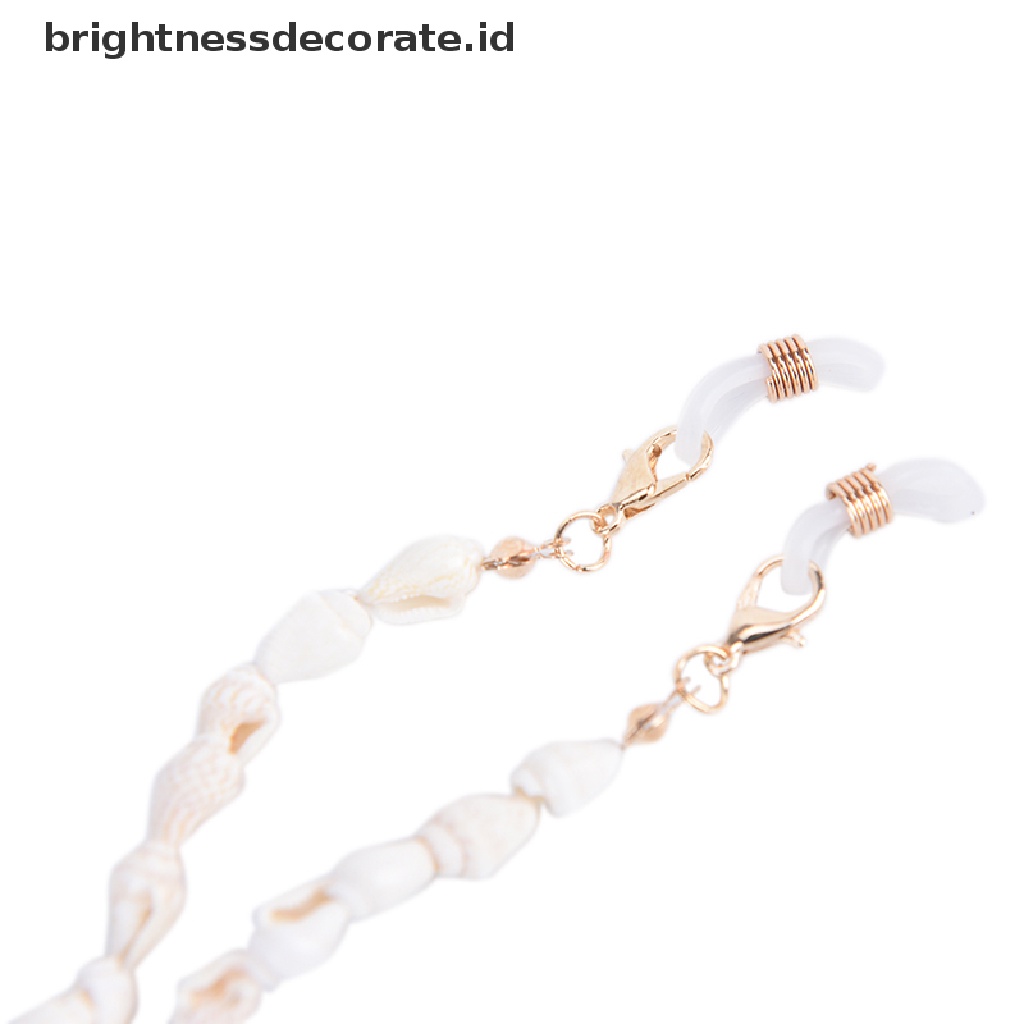 [Birth] Tempat Kacamata Rantai Shell Kacamata Baca Spectacles Neck Cord Metal Strap [ID]