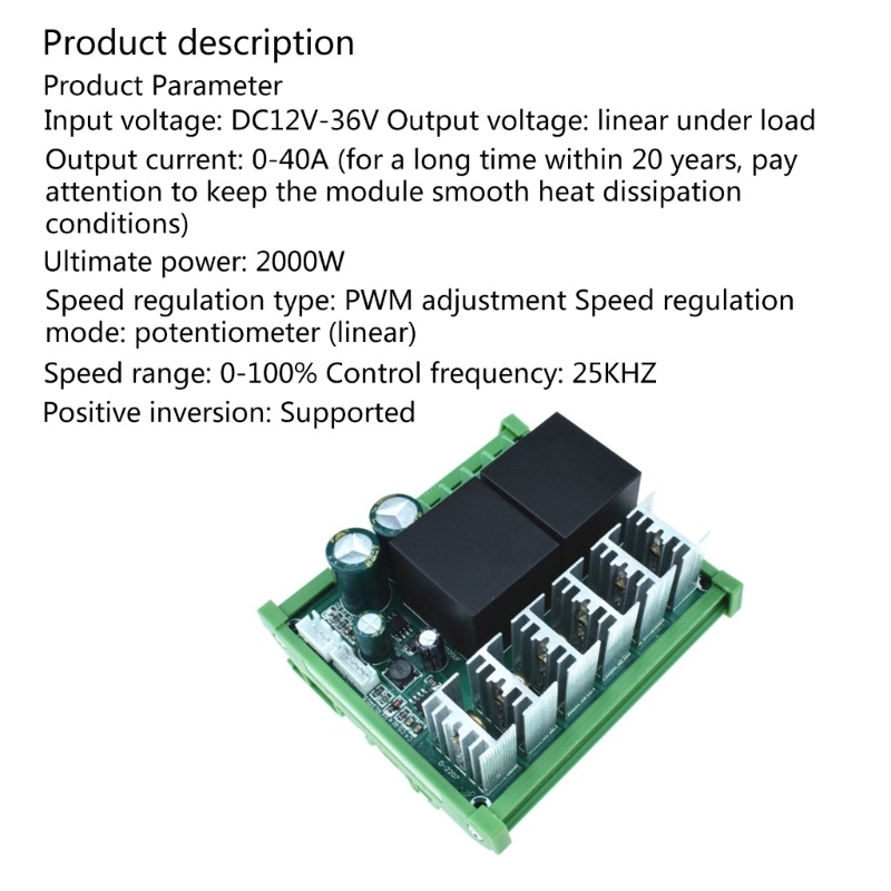 Zzz DC 10-50V PWM Speed Controller DC Motor Gubernur Tampilan Digital LED 12V/24V/36V