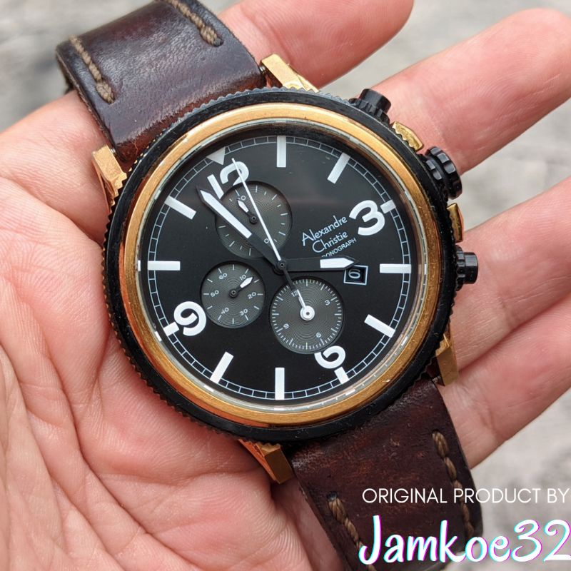 Arloji Jam Tangan Alexandre Christie Type 6430 MC  Second Bekas Pakai Original 100%