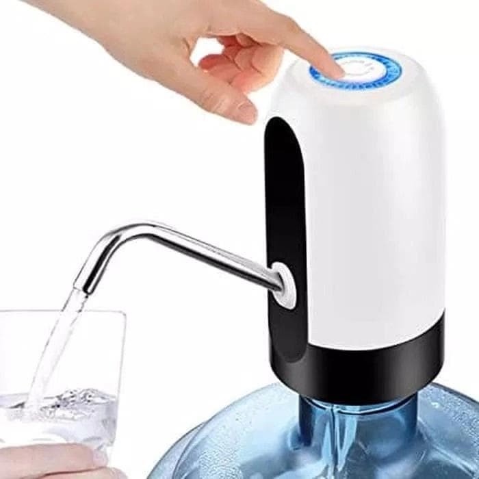 Pompa Galon Air Minum Dispenser Elektrik LED Wireless USB Recharger