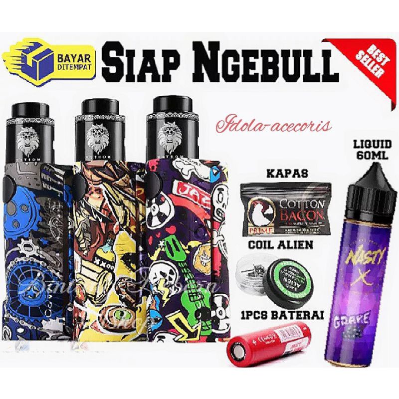 Terbaru elektronik kecil Cod orginal ORGINAL Terlaris PROMO VAPOOR VAPEE ECOKIT 90WATT FULLSET AUTHENTIC