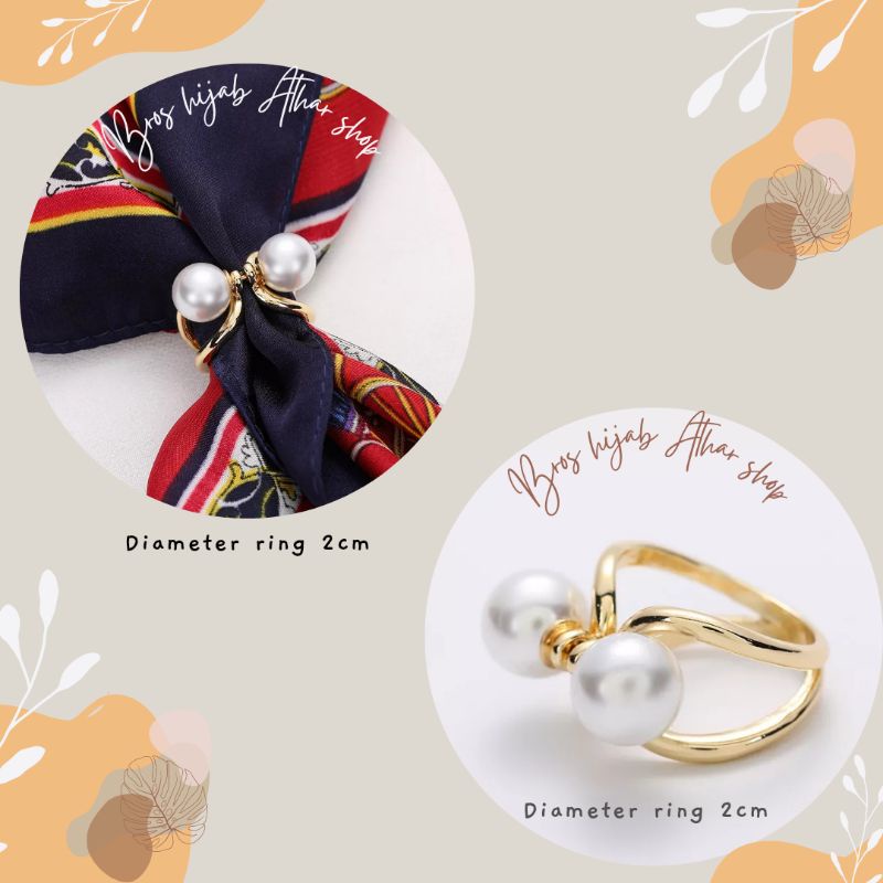 Ring hijab jepit korea/cincin jilbab/bros ring/ring jilbab/bros jepit kerudung