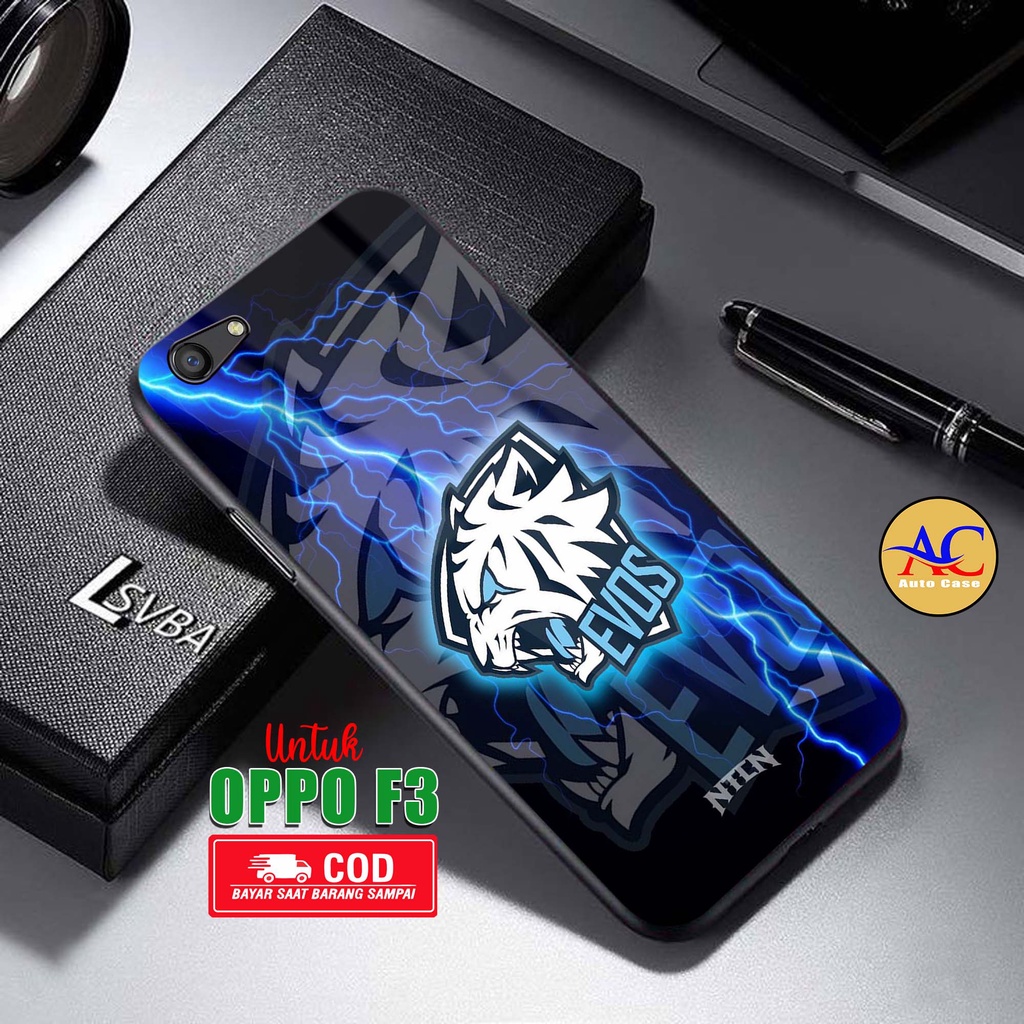 Case Hp Softcase Glossy Oppo F3 EVOS Casing Silikon Handphone Pelindung Kamera