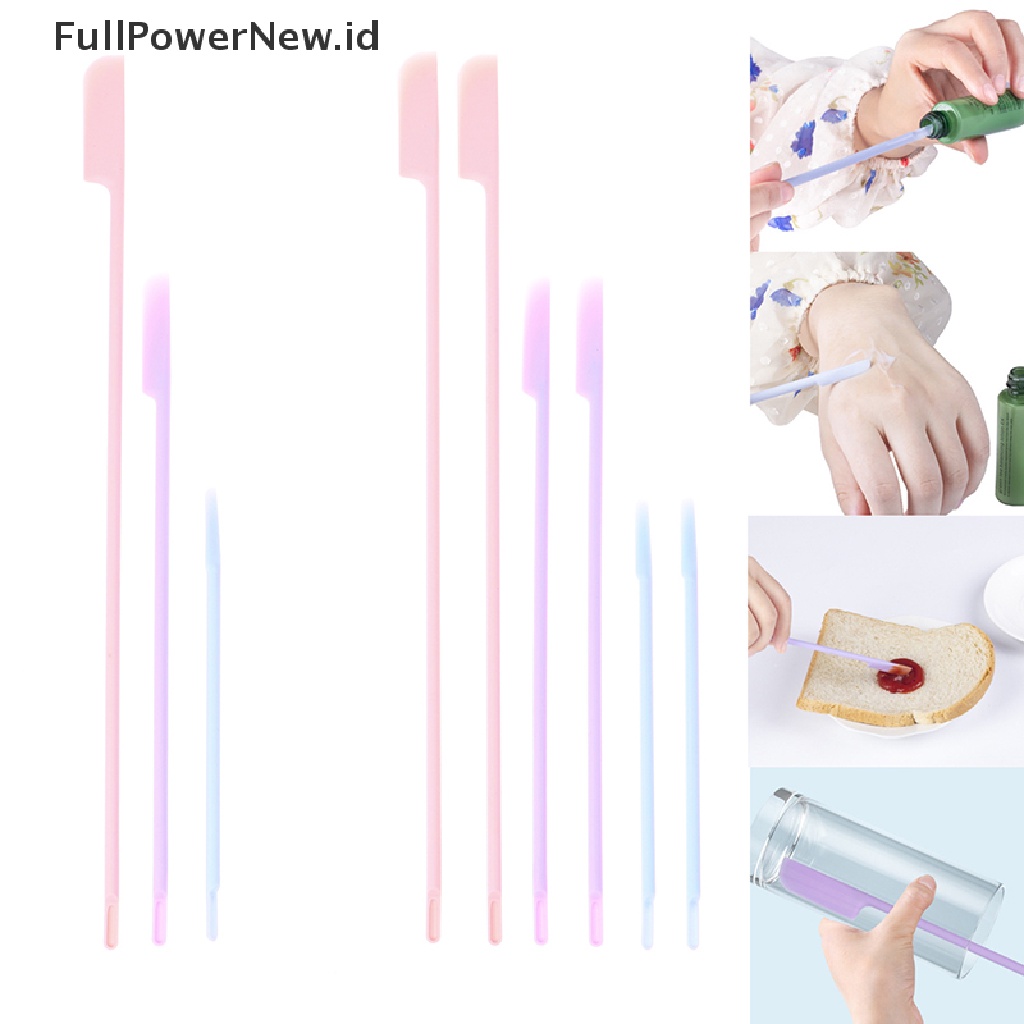 Power3/6pc lexible Silikon Scraper Kecantikan Dapur Aman Spatula Makeup Brushes Beauty ID