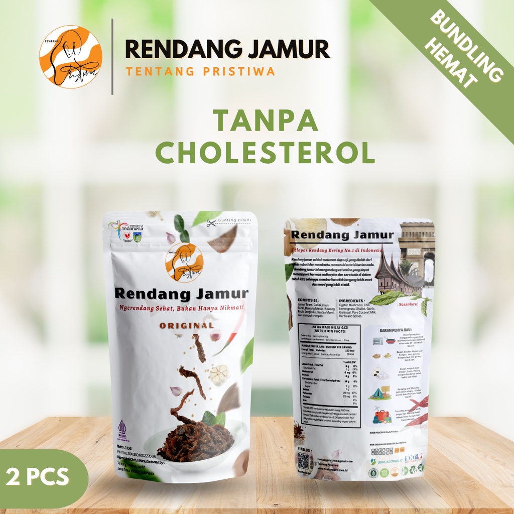 

Rendang Jamur Tanpa Kolesterol - Bundling isi 2