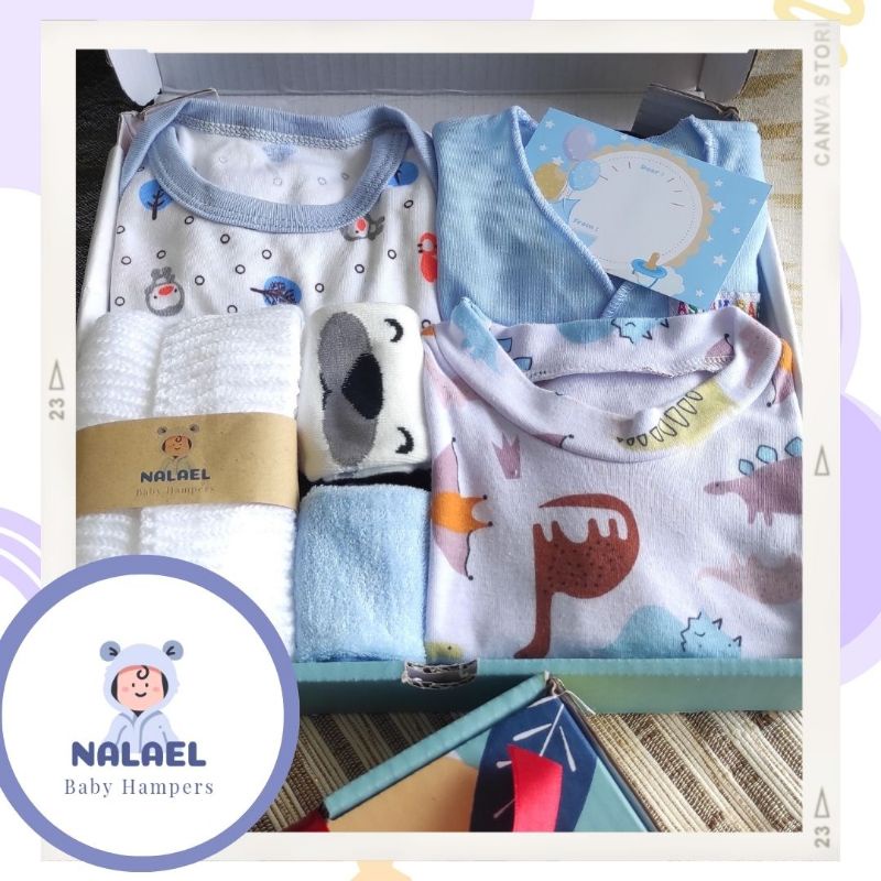 NALAEL Hampers bayi kado lahiran bagus lucu dan murah gift newborn - SILVER