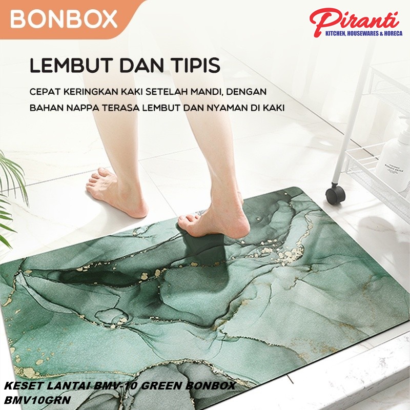 Keset Lantai Cepat kering Bonbox / Rubber Mat Bonbox BMV10 - Hijau