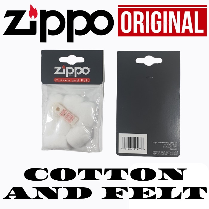 Kapas Zippo Ori / Kapas Zippo dan Felt Original