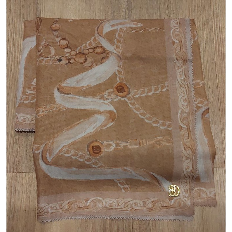 Preloved Buttonscarves Chain Series Sesame