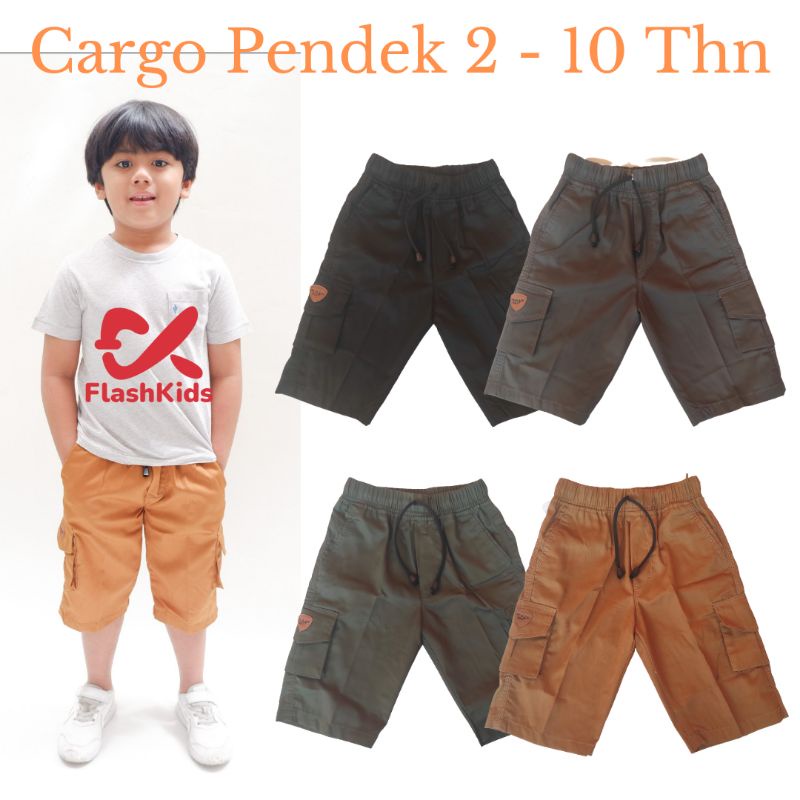 Flashkids Celana Anak Cargo Pendek 2-10 Thn