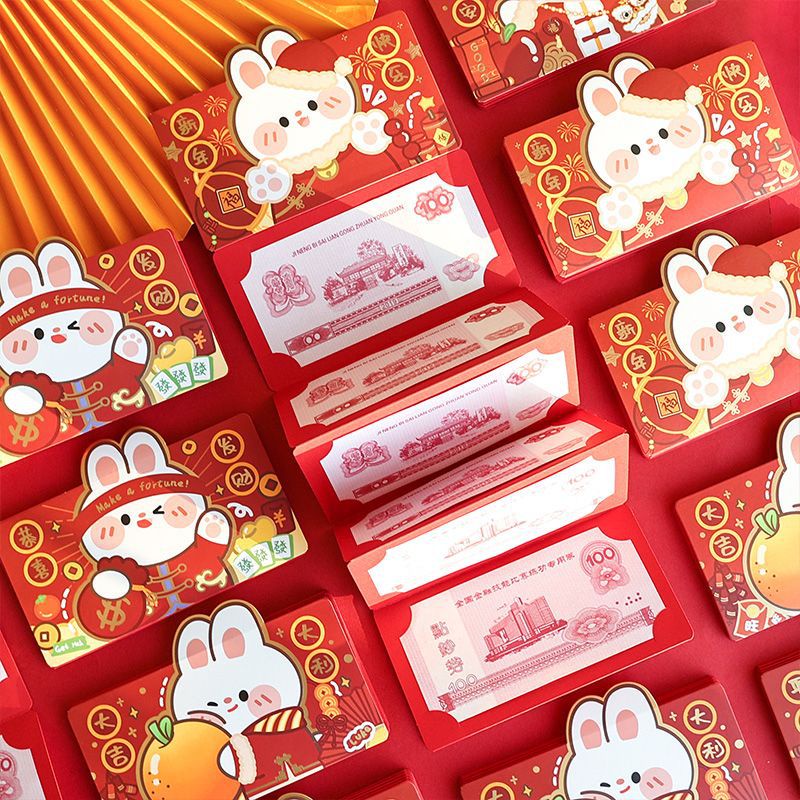 Angpao Susun Imlek Kelinci 2023 Deret 10 Tahun Rabbit Chinese New Year