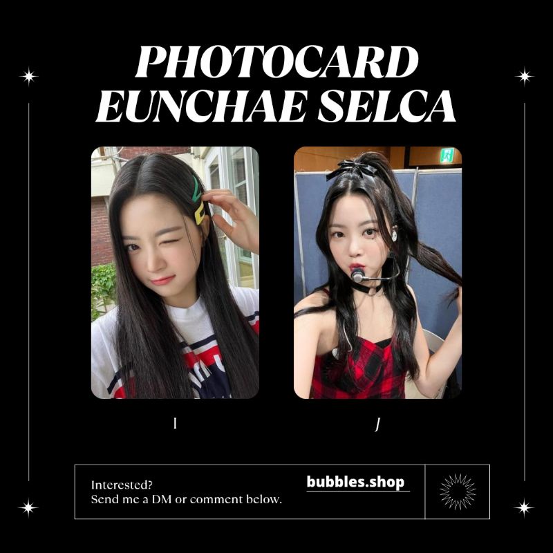 PHOTOCARD UNOFFICIAL EUNCHAE LE SSERAFIM SELCA