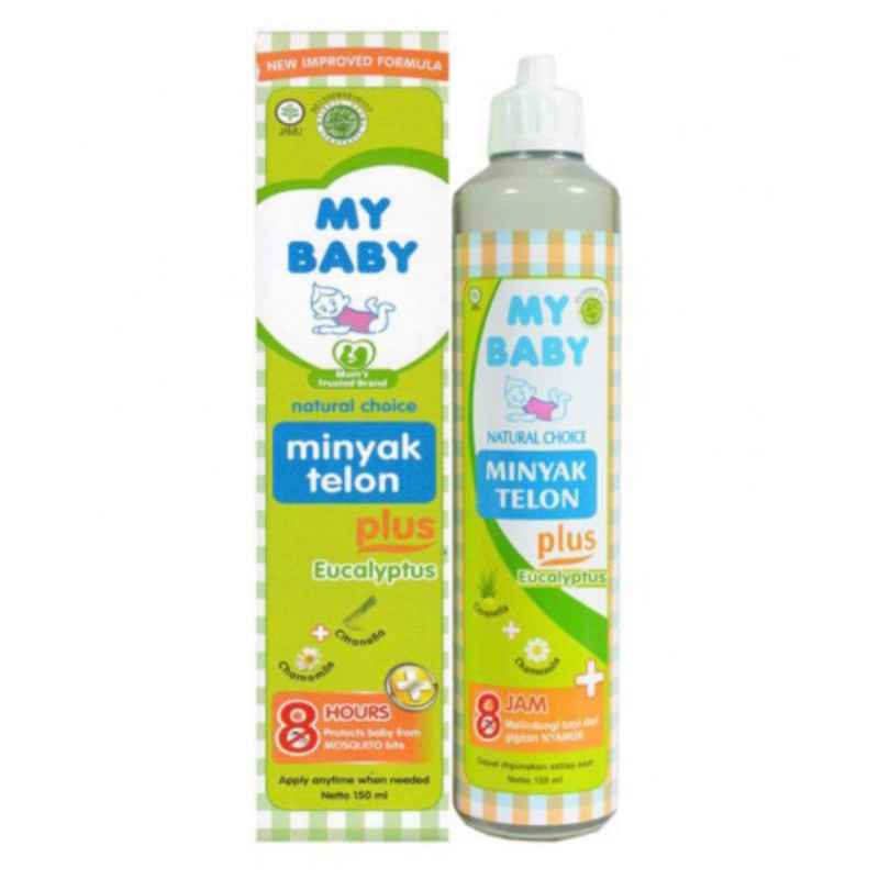My Baby Minyak Telon Plus 150 ml exp jan 2025 &amp; 90 ml (bubble std,)