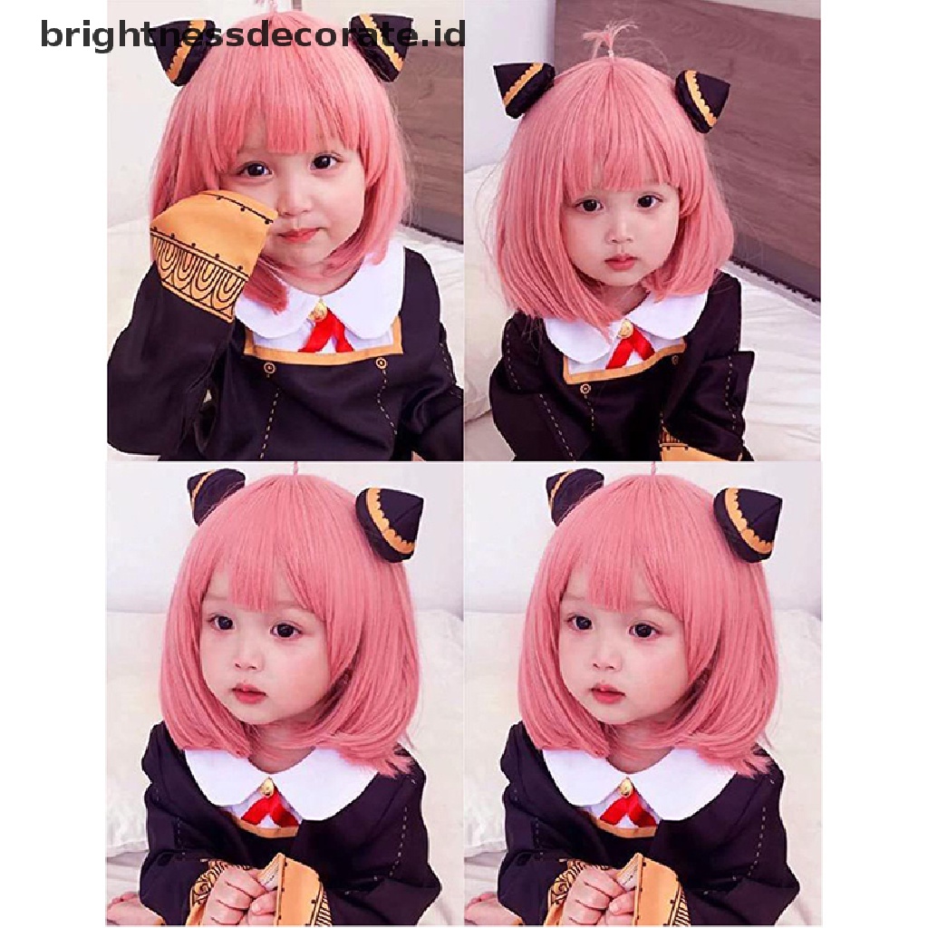 [Birth] Karakter Anime Pink Cosplay Wig Halloween Party Props Cosplay Wig Decor [ID]