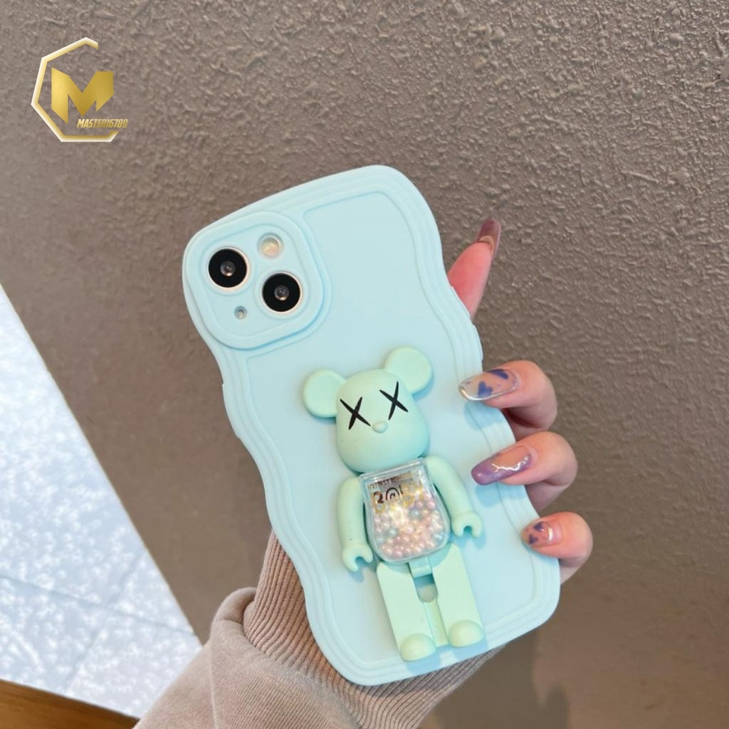 BK SOFTCASE SILIKON WAVE WAVY GELOMBANG WARNA STAND 3D KARAKTER FOR VIVO Y91 Y95 Y93 V5 Y66 Y67 V7+ V21 V25E V25 S15 PRO MA3838