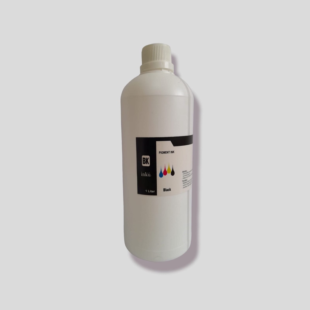 Tinta Pigment INKU For CANON &amp; HP @ 1 Liter (Harga 1 Set/4 Botol)