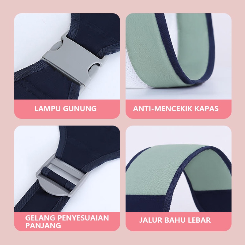 Gendongan Bayi 2in1 Multifungsi Penutup Menyusui Baby Carrier 0-3 Tahun Gendongan Bayi Depan BD