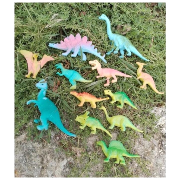 UKURAN KECIL.Mainan Anak Hewan Karet Dinosaurus OCT 1206 /Mainan Anak Hewan Dinosaurus Ukuran Kecil