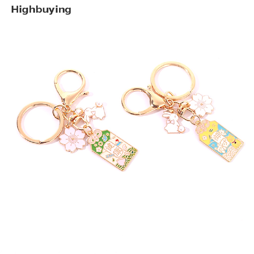 Hbid Dekorasi Kawaii Llaveros Originales Amulet Lucky Cat Japan Gantungan Kunci Mobil Keyrin Glory