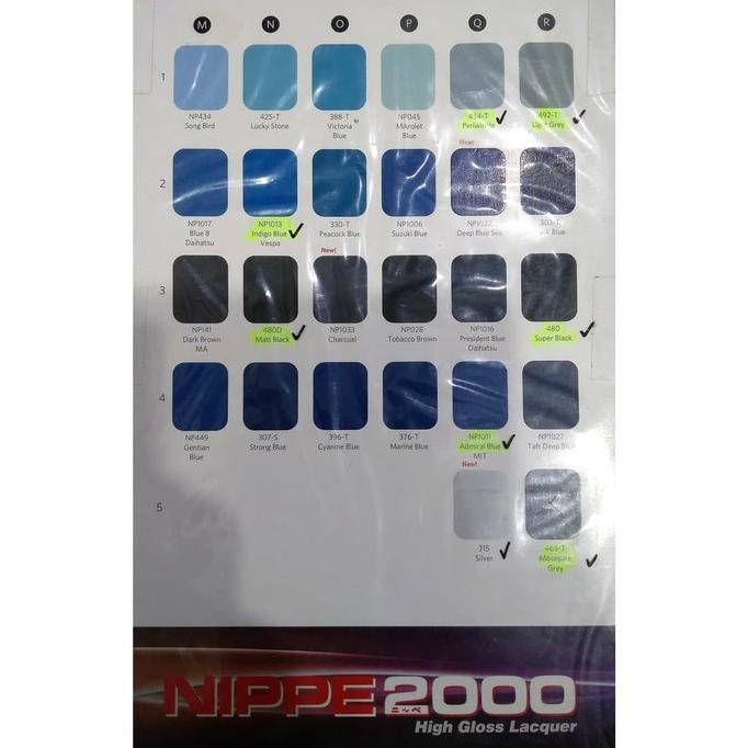 (BISA COD) Cat Duco 1 KG NIPPE 2000 Hitam Putih Clear / Cat Duko Mobil Gloss Doff