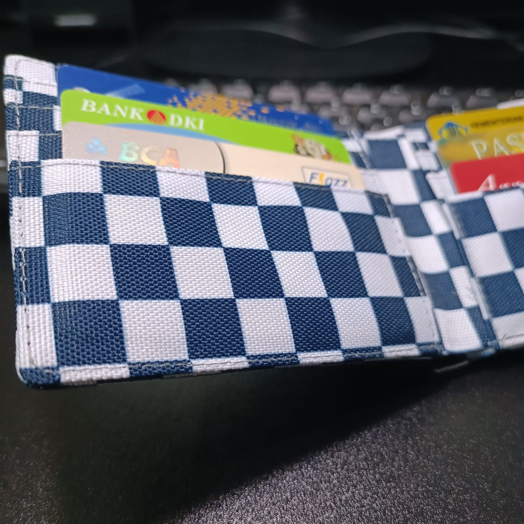 Dompet Pria Motif Kotak Kanvas Dompet Distro Dompet Murah Dompet Distro Checkerboard