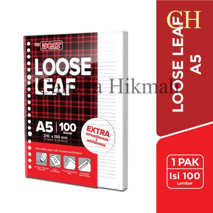 

BigBoss Loose Leaf A5 100 Lembar berkualitas