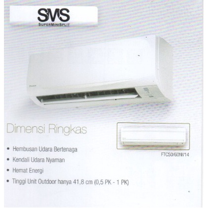 AC DAIKIN THAILAND 2 PK STC 50 NV ( UNIT ONLY )