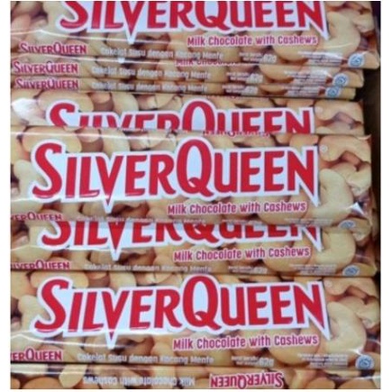 * NCC * Silverqueen Coklat Edisi Kemasan Spesial Buy 1 Get 1 (2 x 58 gr) Silver Queen Cashew