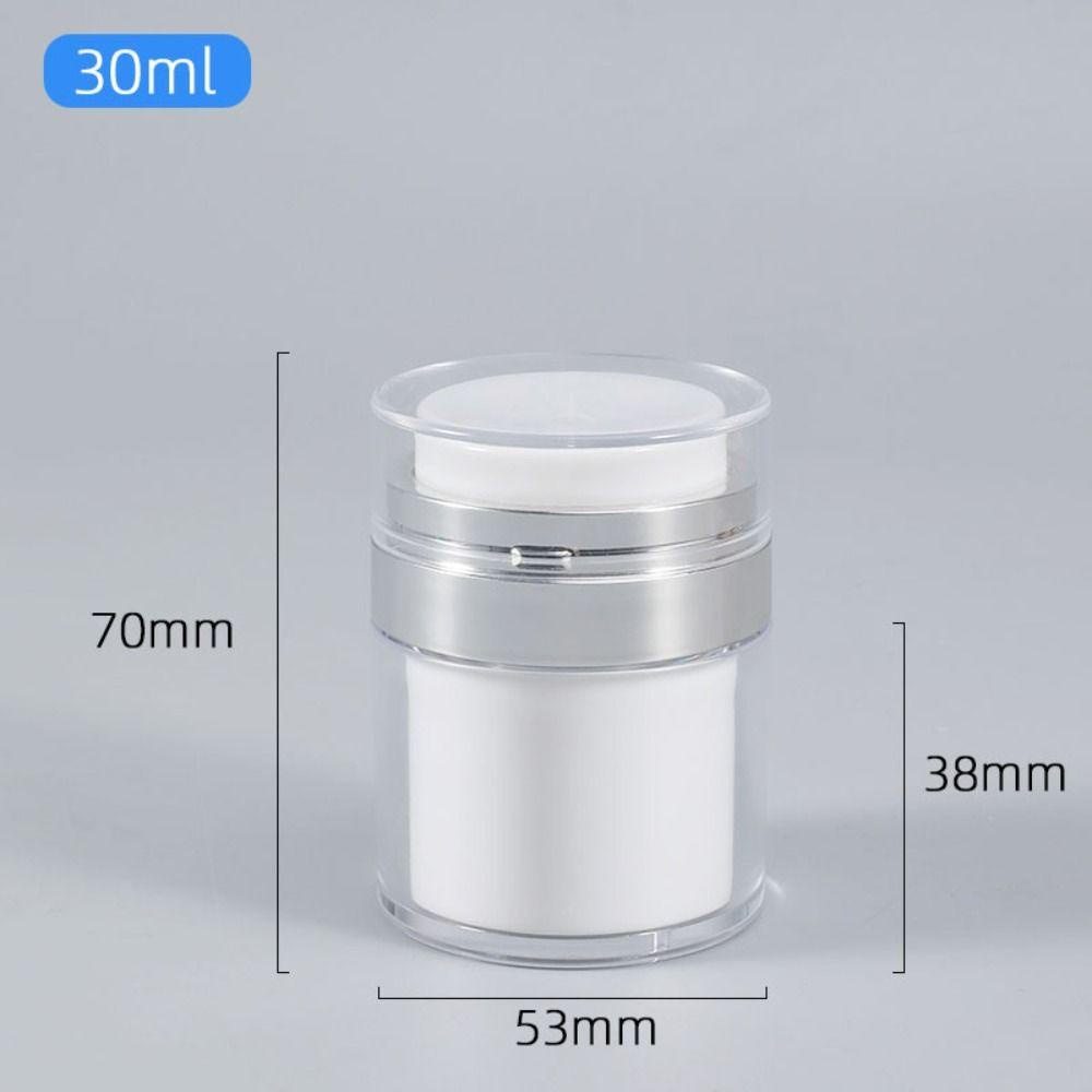 [Elegan] Vacuum Pump Bottle Kosong 15/30 /50ml Makeup Penyimpanan Vial Botol Isi Ulang Cream Kaleng Isi Ulang Wadah Kosmetik Toples Kosmetik