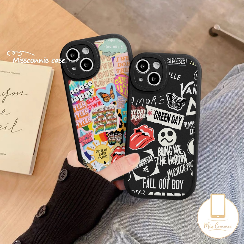 Redmi 12C A1 9 10A 9A 10 9T 10C 9C Mi 12 11 Lite 11T PO CO F4 M3 X3 NFC Pro Redmi Note 10 10s 10Pro 8 9Pro 9s 11 11s 11Pro+8Pro Label Stiker Merk Trendy Case Huruf Kupu