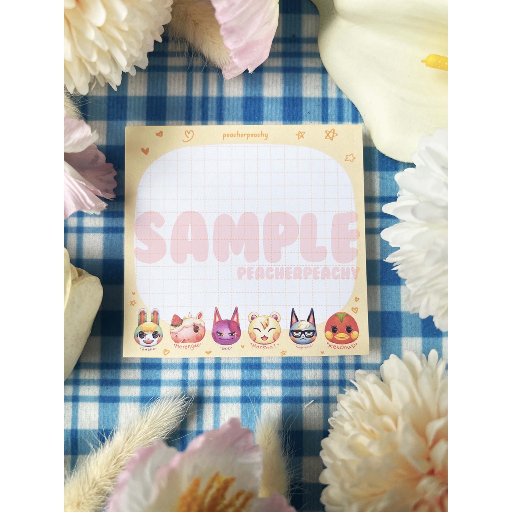 

Animal Crossing New Horizons Villagers Memopads | Peacherpeachy