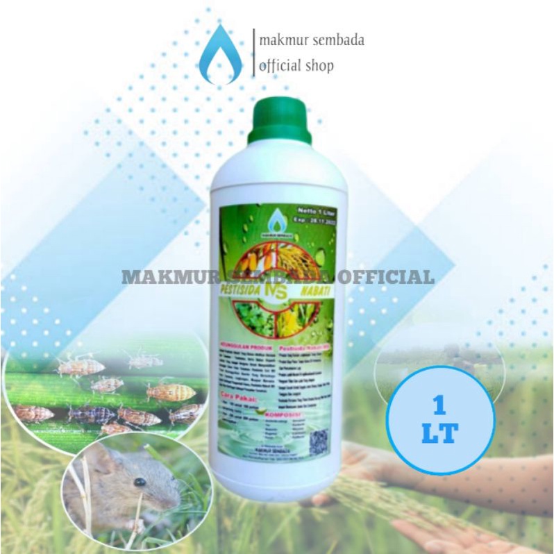 PRODUK- PESTISIDA ORGANIK NABATI MS OBAT HAMA UNTUK TANAMAN HIAS PADI CABE ULAT KUTU PUTIH