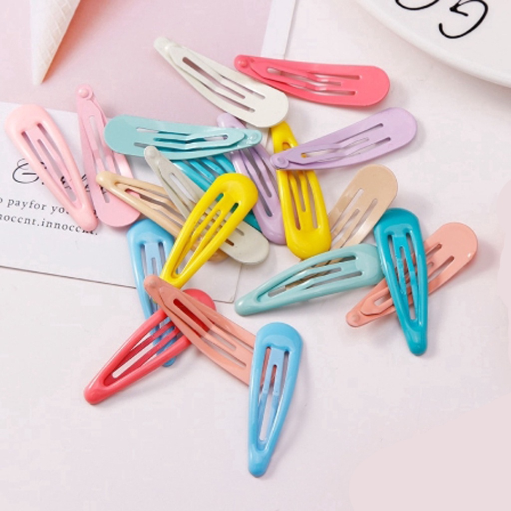 BRGUNIK Jepitan Rambut Warna-Warni Polos / Hairpin Korea / Jepit Rambut / Jepitan Glossy A076