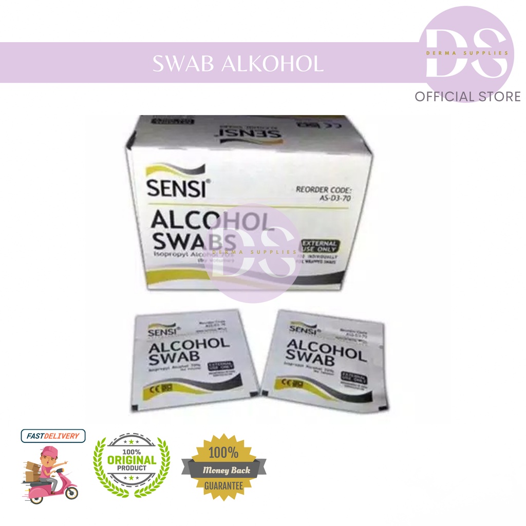 Alkohol Swab SENSI / Sensi Alcohol Swab / Tisu Alkohol 70%