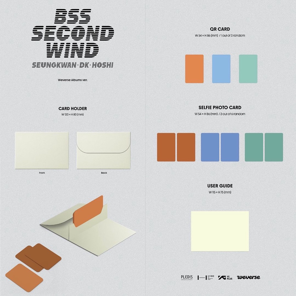[PO] BSS (SEUNGKWAN DK HOSHI SEVENTEEN) 1st Single Album - SECOND WIND