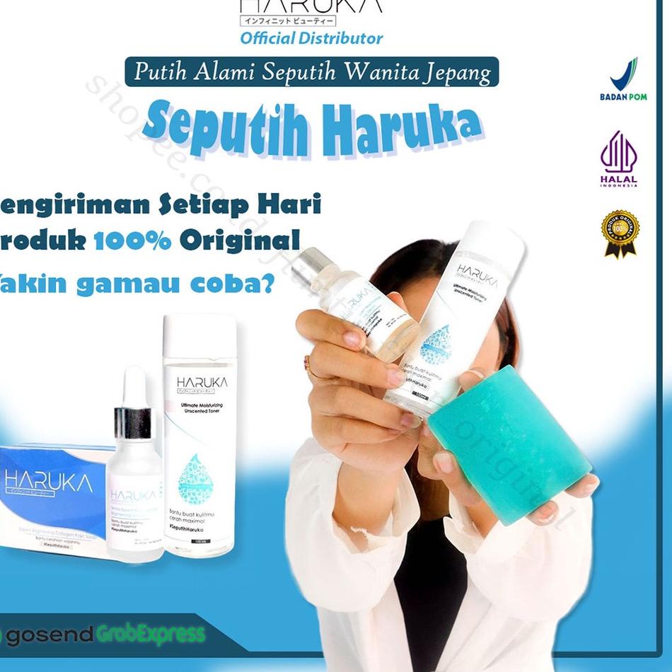Termurah HARUKA SKINCARE - Paket Brightening Skin Care Pemutih Haruka White Expert Series