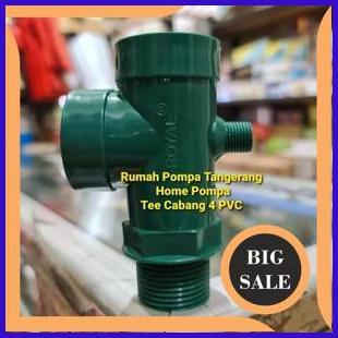 accessories Tee cabang pvc 4 way t cabang empat pvc pompa air 2774N23