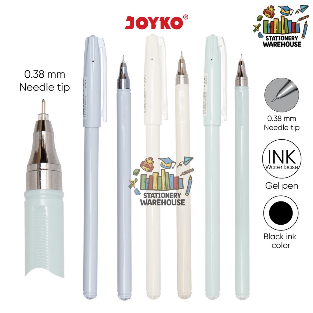 

Gel Pen Pulpen Pena Joyko GP-352 Sofuto Gel 0.38 mm