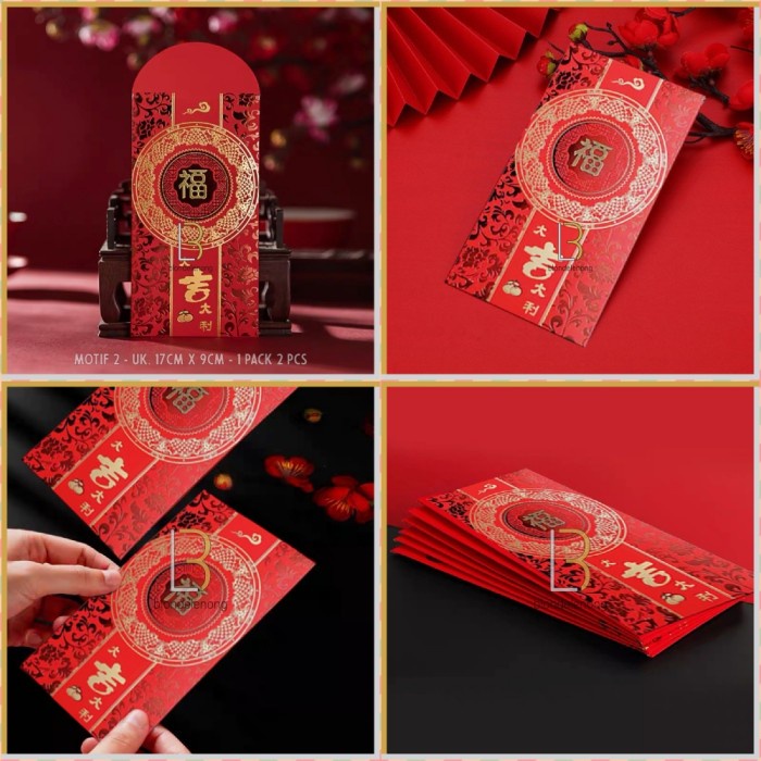 Dompet Pouch Kertas Tas Angpao Angpau Hongbao Ampao Ampau Merah Fuk Fu Imlek Sincia Netral Pernikahan Wedding Sangjit Nikah Shuangxi Ultah Panjang Pendek Mini Mika 3d Bukan Kain Polos Karakter Shio Kelinci Gantung Netral Gold Premium Lucu Unik Murah 2023