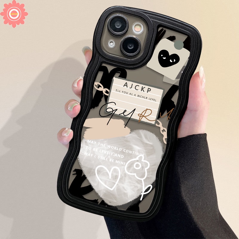 Casing Redmi Note11 9 8 10 10Pro 10s 9Pro Redmi 9 9T 10 10C A1 9A 9C 10A A1+POCO X3 NFC Pro M3 Note 11Pro+9s 11s Mi 11T Pro Love Heart Comme des Garcons Graffiti Soft Sarung