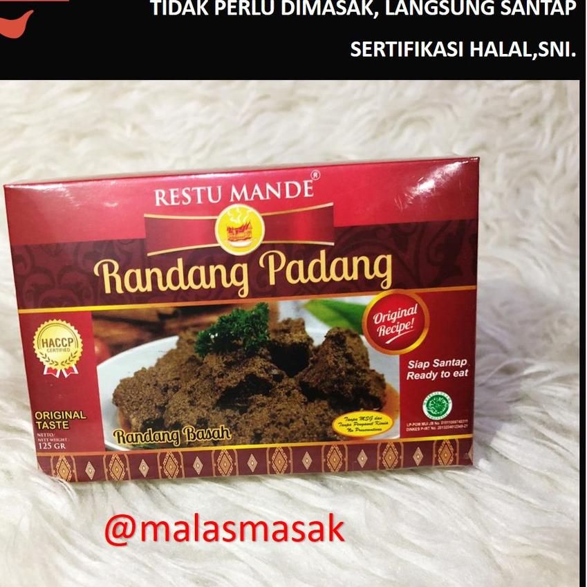 

Discount | KF7 | Rendang Padang Asli Daging Basah 125 gram Restu Mande. Sertifikat Halal MUI, GMP, SNI, HACCP, BPOM*