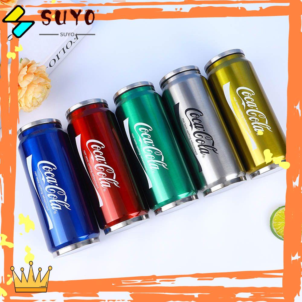 Suyo Cangkir Termos Hadiah Natal Sedotan Stainless Steel Cola Anti Karat Botol Air Minum Mug Kopi Insulated Cup