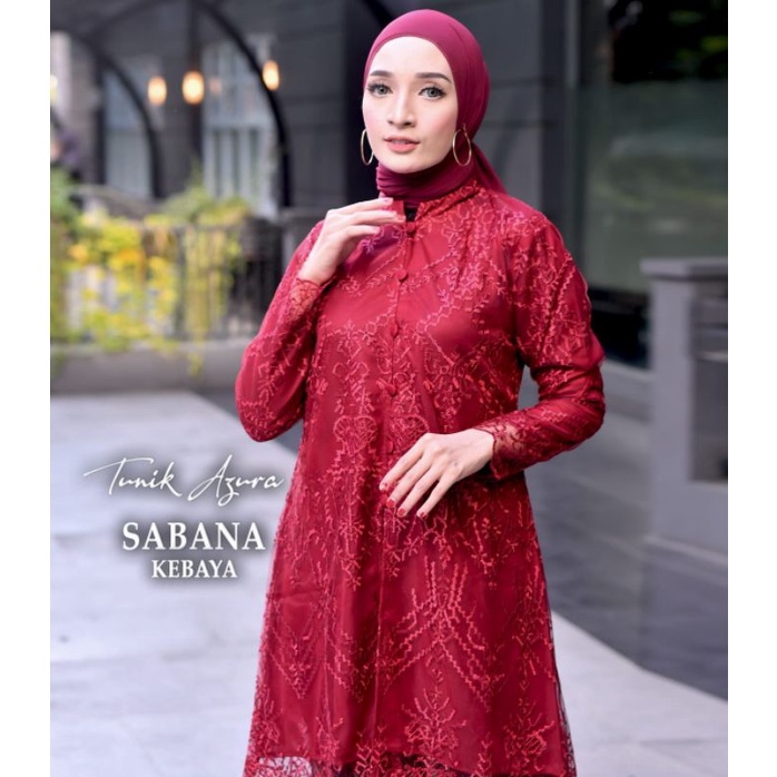 Permata Olshop / Kebaya Tunik Busui Tulle Kancing Depan / Kebaya Modern / Tunik Kebaya Busui / Kebaya Kondangan / Kebaya Seragam