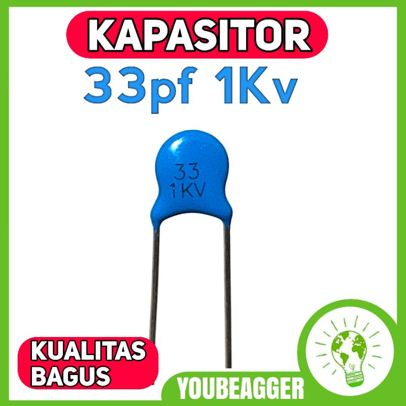 Kapasitor 33pf 1kv