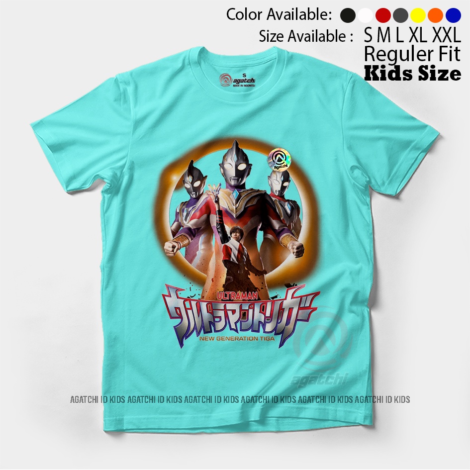 Baju Kaos Atasan Anak Laki - Laki Agatchi Motif Ultraman Triger