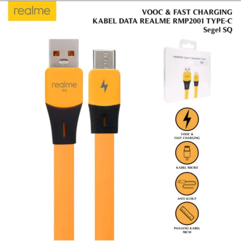 KABEL DATA REALME RMP FAST CHARGING &amp; VOOC ORIGINAL MICRO TYPE C