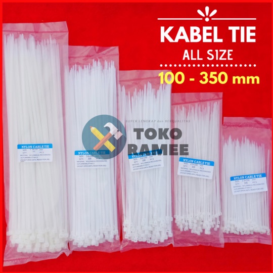 

~^~^~^] KABEL TIE NYLON CABLE TIE KABEL TIES 100 200 250 300 350 mm